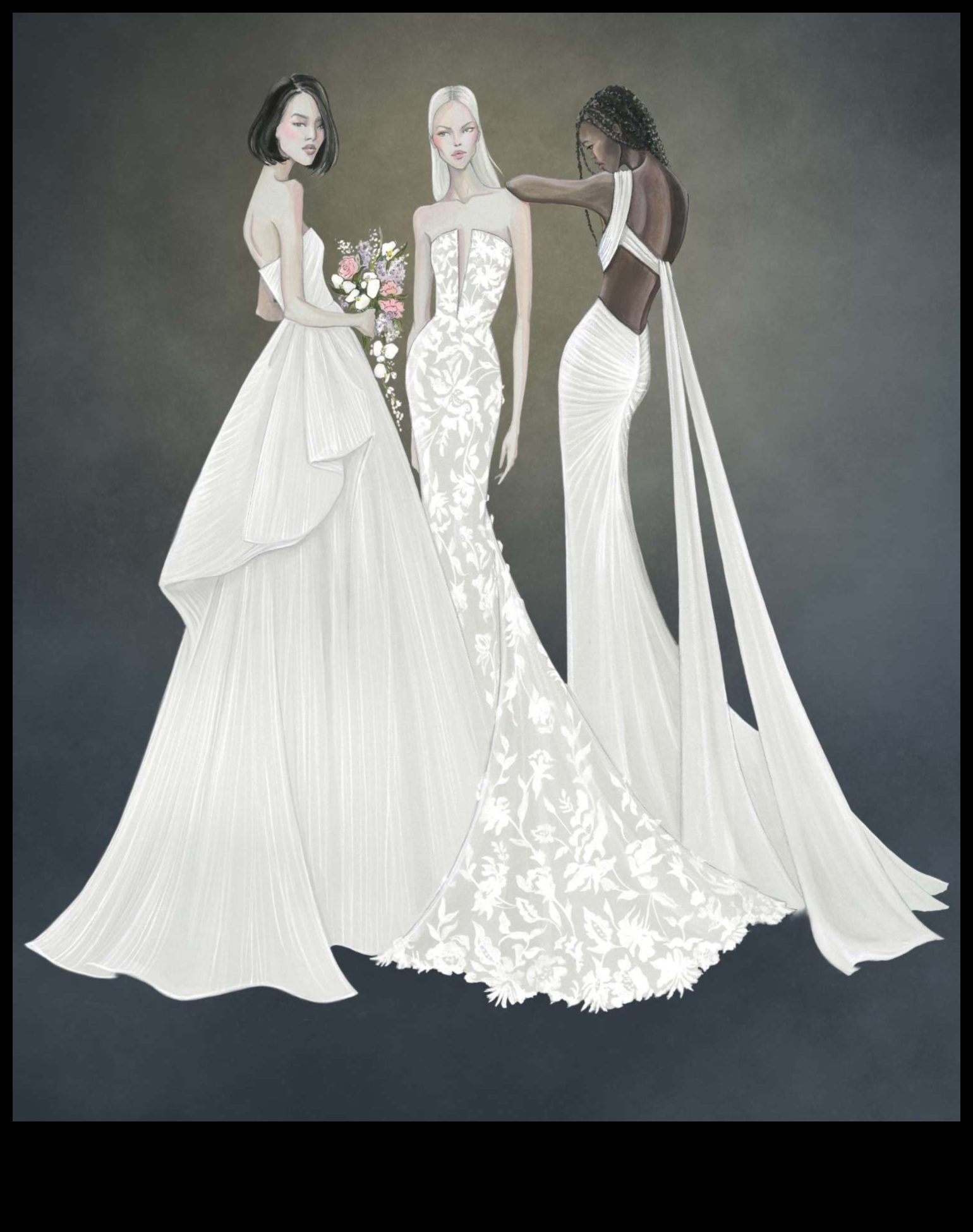 Mūsdienu mode: skrejceļa starojums modernā līgavu elegance