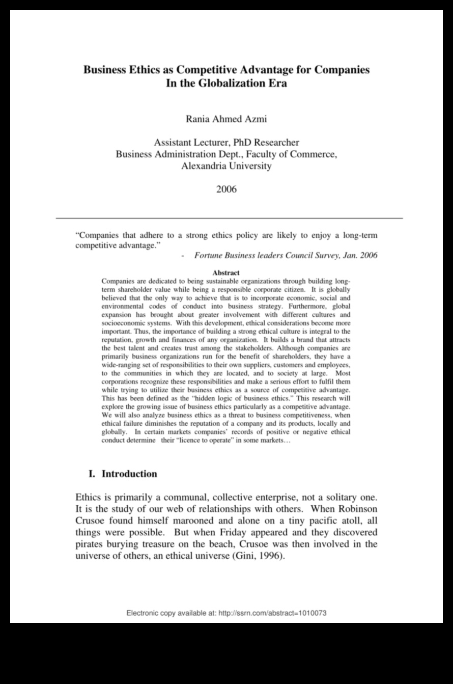Stratēģiskās uzņēmējdarbības ētikas spēks, kas veicina godīgumu konkurences priekšrocībām 3 Godprātības veicināšana: stratēģiskās biznesa ētikas spēks