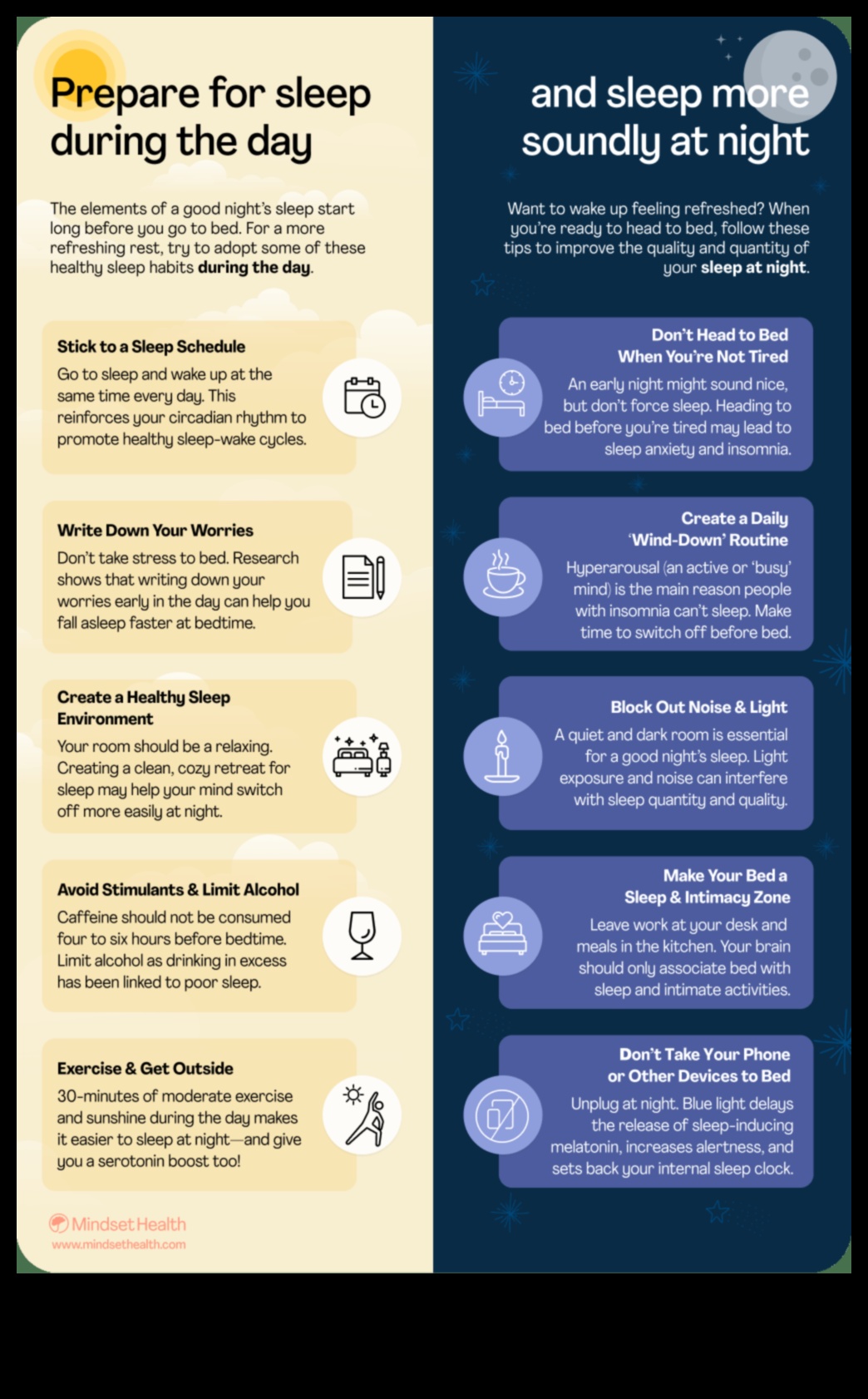 Nakts kopšana: veselīga miega ieradumu attīstīšana