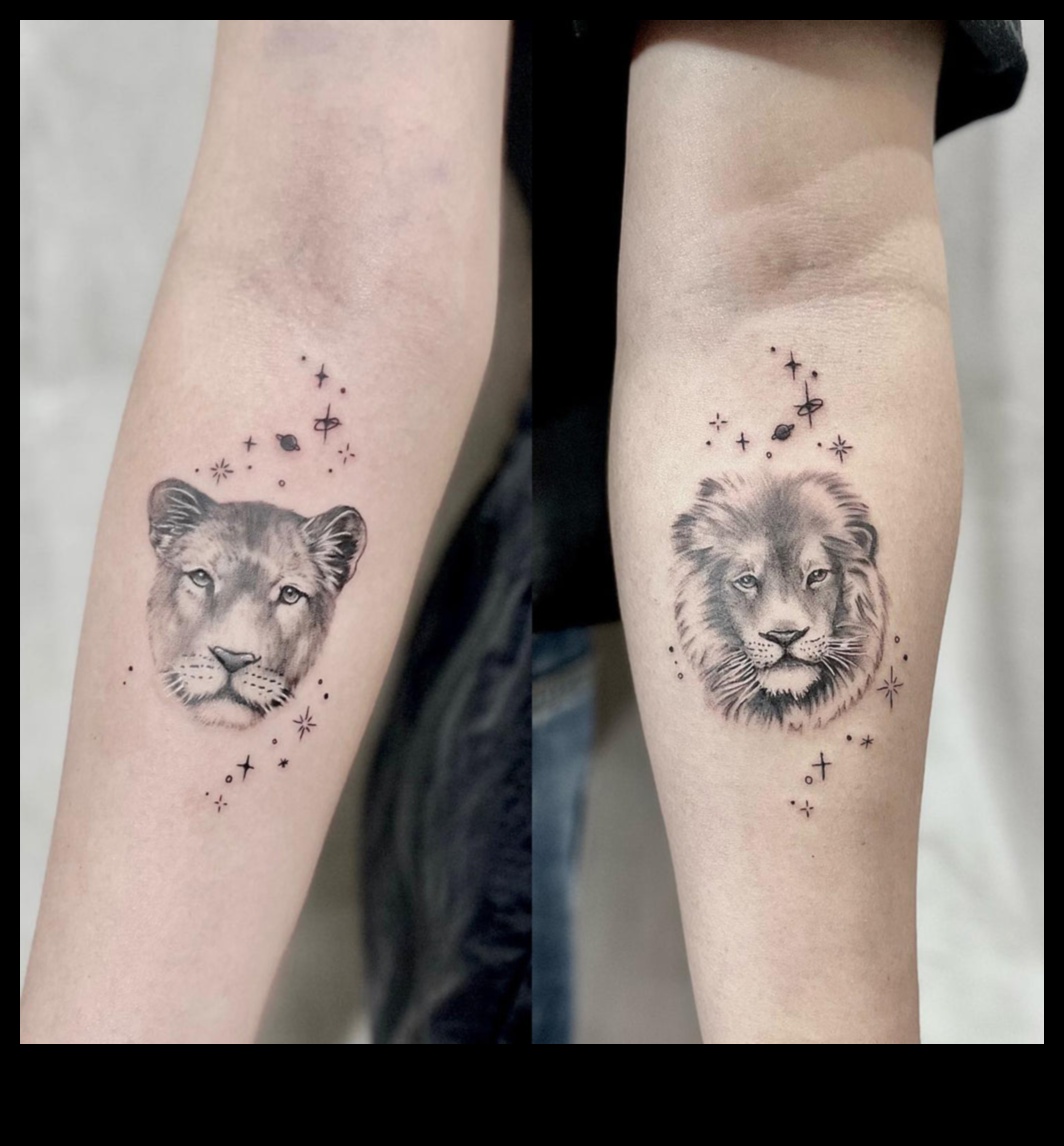 Ink Fusion pāra tetovējumi, kas simbolizē mūžīgo mīlestību 9 Tintes saplūšana: pāra tetovējumi, kas apvieno sirdis un dvēseles skaistā mākslā