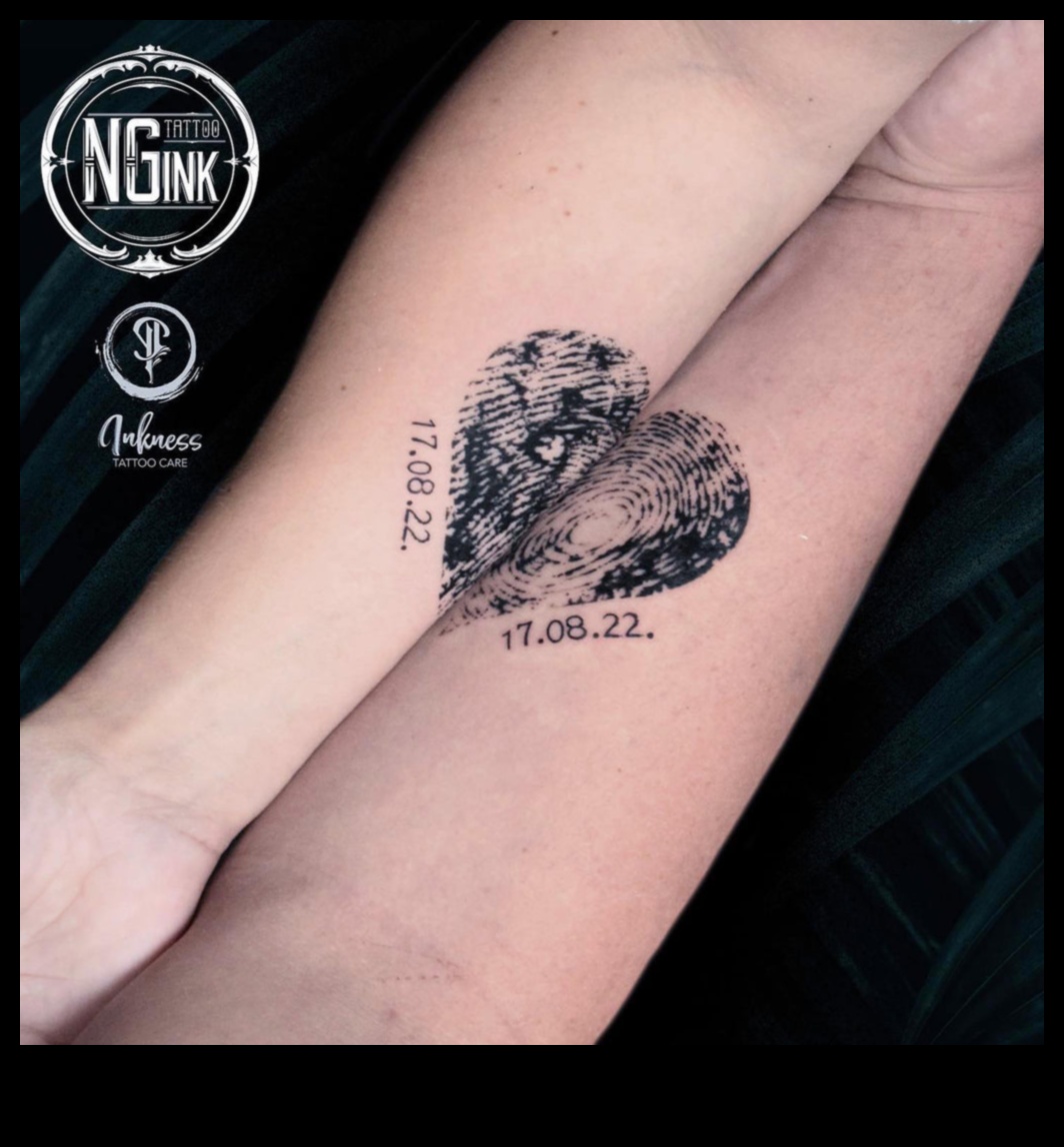 Ink Fusion pāra tetovējumi, kas simbolizē mūžīgo mīlestību 8 Tintes saplūšana: pāra tetovējumi, kas apvieno sirdis un dvēseles skaistā mākslā