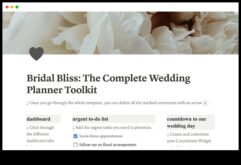 Bridal Bliss Blueprint jūsu informācija kāzu plānošanai ar ārā zem spiediena
