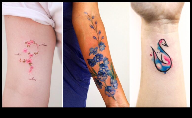 Krāsu, košu akvareļu tetovējumu audekls, kas liks jums pasmaidīt