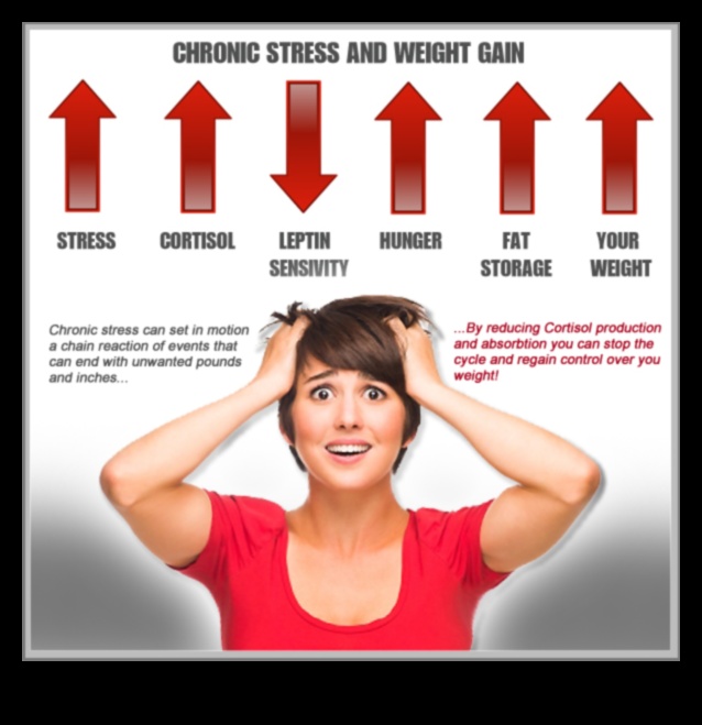 Saikne starp stresu un svara pieauguma diētām