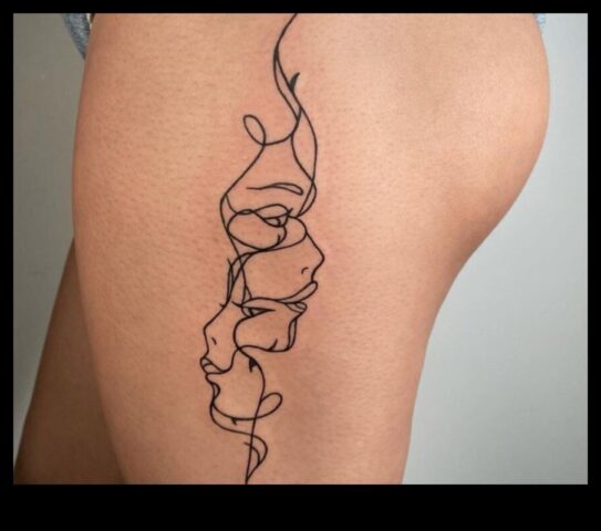 Tintes čuksti, minimālisma tetovējumi, kas stāsta