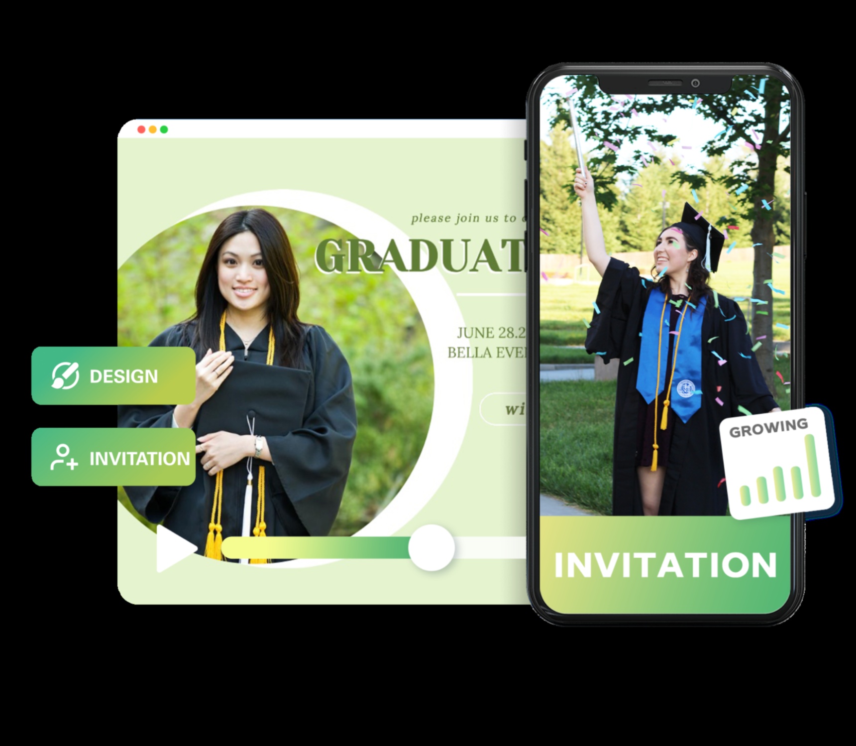 Valdzinošs sākums: izstrādāti ielūgumi