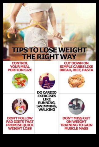 Zaudējiet svaru ceļu diētu un vingrošanas ceļvedi